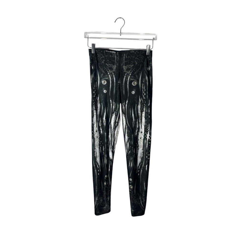 BlackMilk Peacock Feather Print Leggings Size - Large